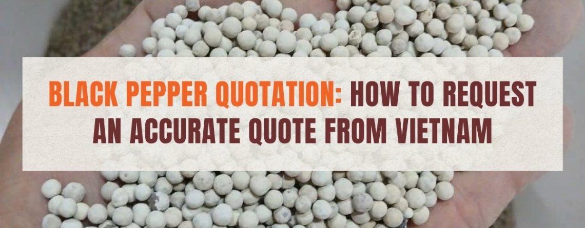 Black pepper quotation